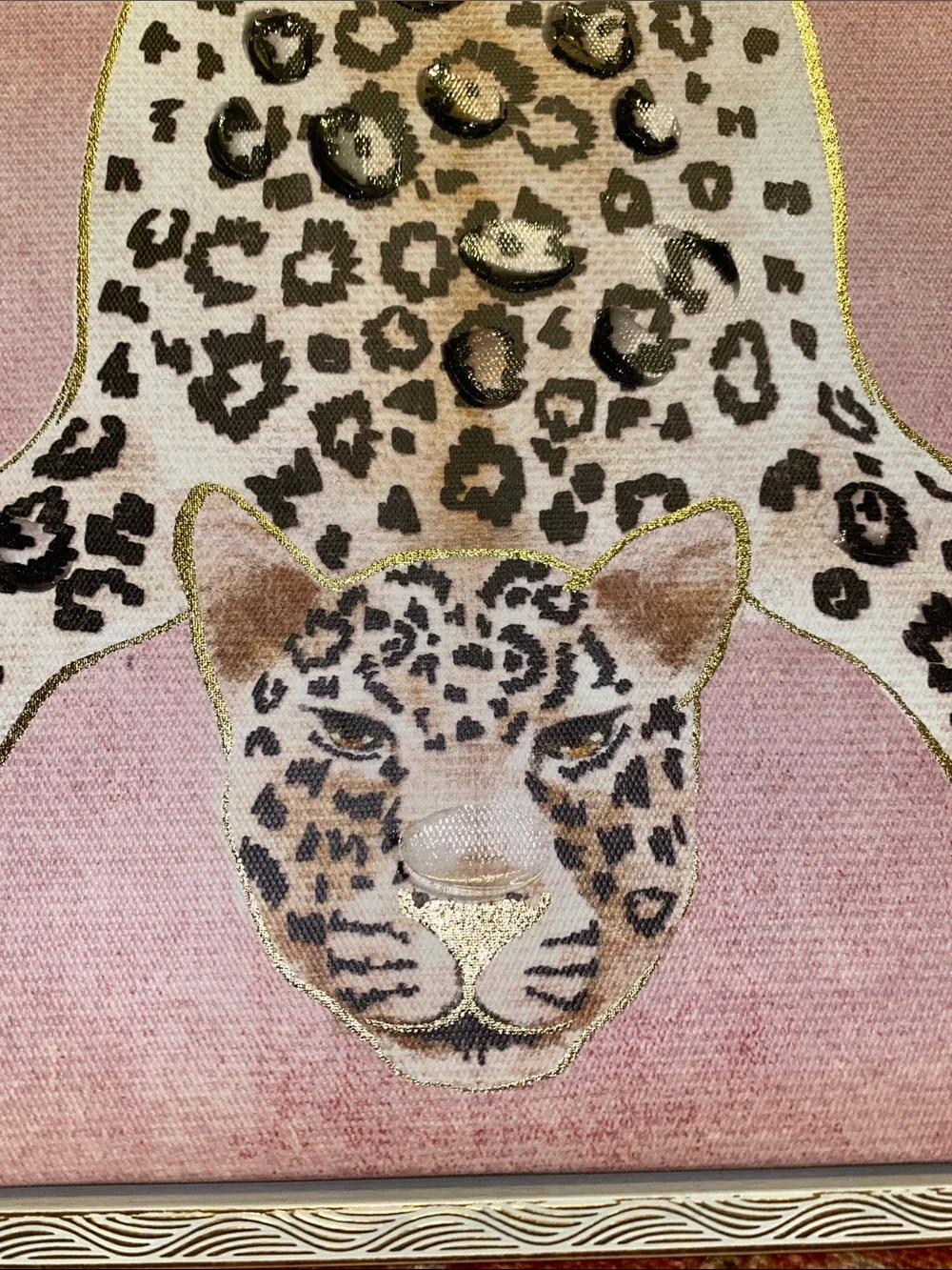 Pink Leopard Rug Wall Art – Decorative Home Wall Decor